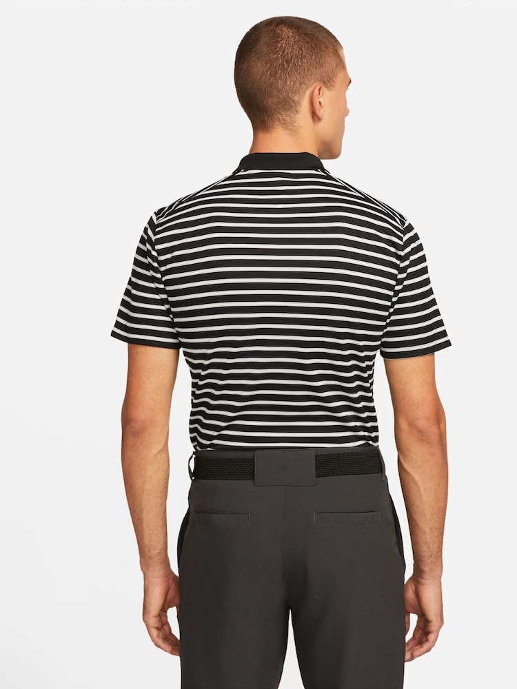 Nike Black Dri-FIT Victory Striped Golf Polo Shirt - Image 2 of 8