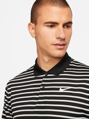 Nike Black Dri-FIT Victory Striped Golf Polo Shirt - Image 3 of 8