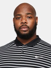 Nike Black Dri-FIT Victory Striped Golf Polo Shirt - Image 6 of 8
