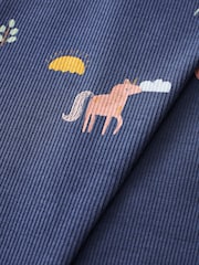 Navy Unicorn Rib Jersey Leggings (3mths-7yrs) - Image 7 of 7