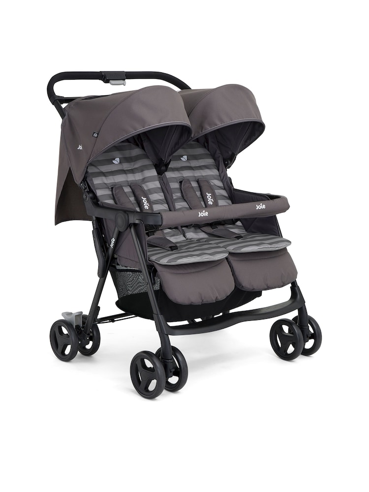 Joie Grey Aire Twin Pushchair - Image 1 of 5