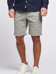 Jack Wills Grey Cotton Twill Chino Shorts - Image 1 of 4