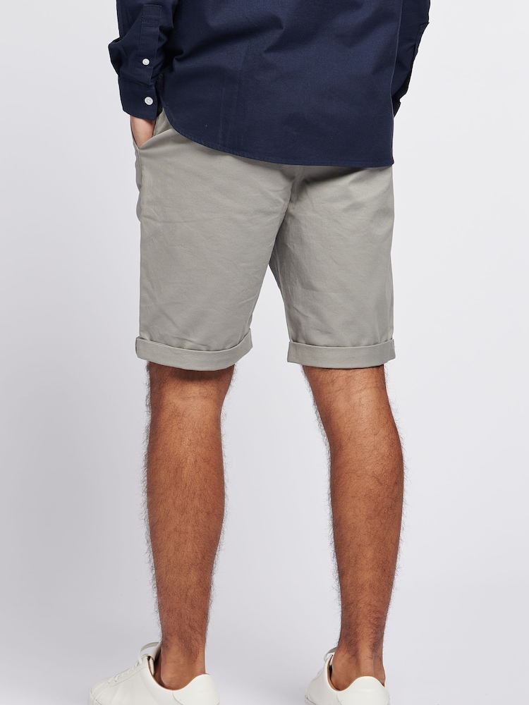Jack Wills Grey Cotton Twill Chino Shorts - Image 2 of 4