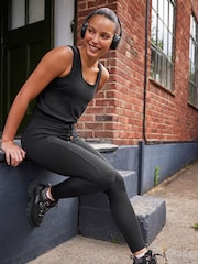 Black Elements Outdoor Fleece Lined Warm Handle Leggings - Image 1 of 7