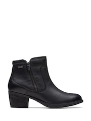 Clarks Black Leather Neva Western Boots - Image 1 of 7