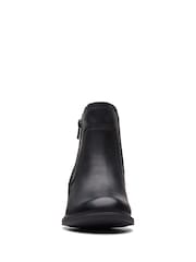 Clarks Black Leather Neva Western Boots - Image 5 of 7