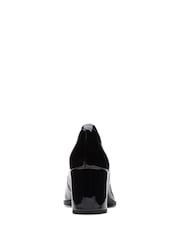 Clarks Black Standard Fit (F) Patent Freva 55 Court Shoes - Image 5 of 7