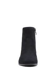 Clarks Black Standard Fit (F) Suede Freva55 Zip Boots - Image 5 of 7