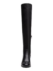 Clarks Black Leather Freva 55 Stretch Boots - Image 5 of 7