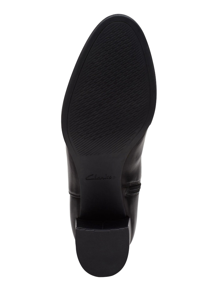Clarks Black Leather Freva 55 Stretch Boots - Image 7 of 7