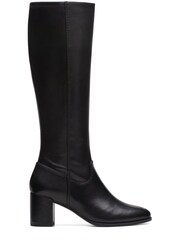 Clarks Black Leather Freva55 Long Boots - Image 1 of 7