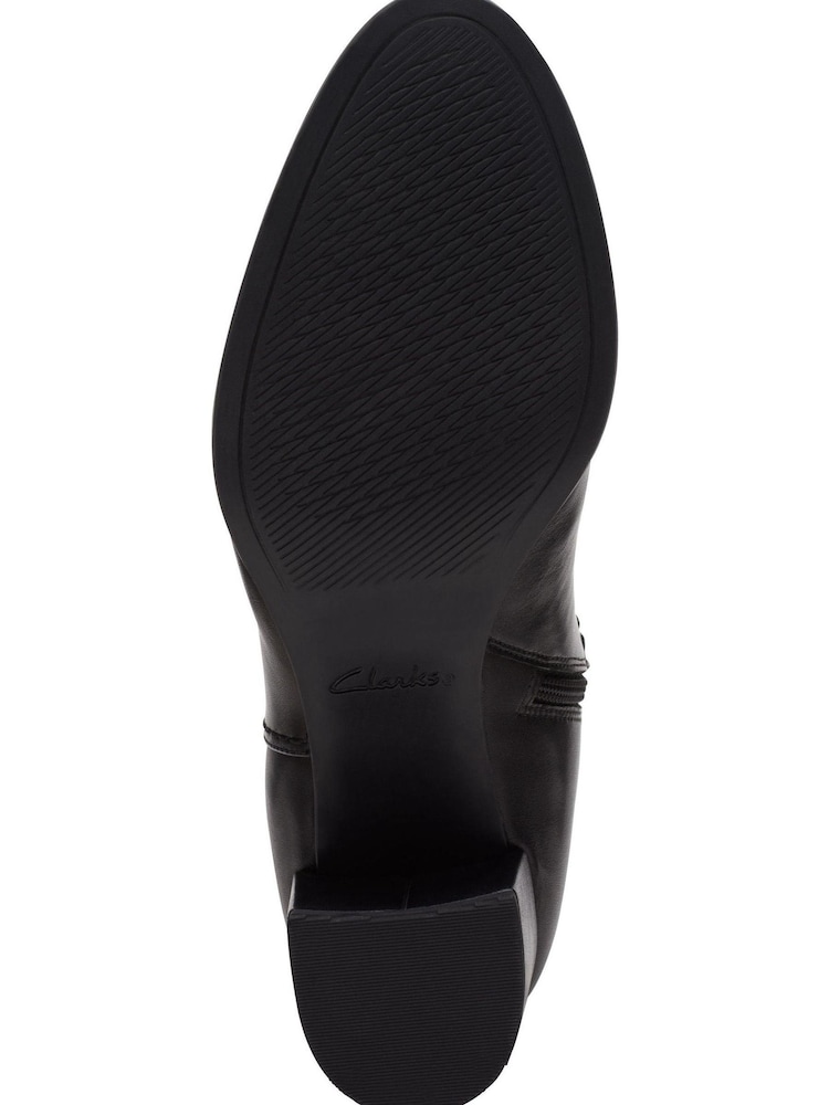 Clarks Black Leather Freva55 Long Boots - Image 7 of 7