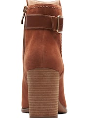 Clarks Brown Caramel Suede Freva85 Buckle Boots - Image 6 of 7