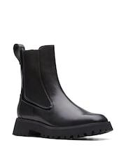 Clarks Black Leather Stayso Rise Boots - Image 2 of 7