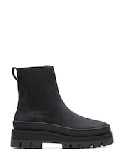Clarks Black Nubuck Orianna2 Top Boots - Image 1 of 7