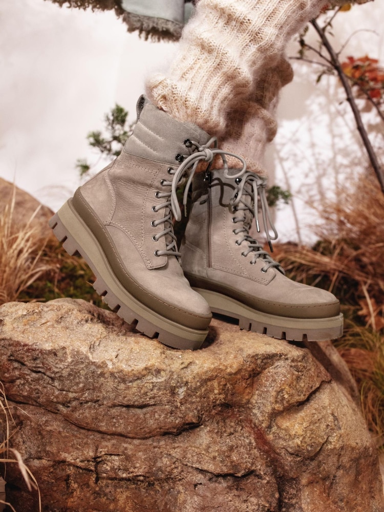 Clarks Brown Pebble Nubuck Orianna2 Hike Boots - Image 1 of 8