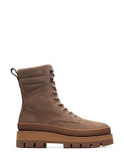 Clarks Brown Pebble Nubuck Orianna2 Hike Boots - Image 2 of 8