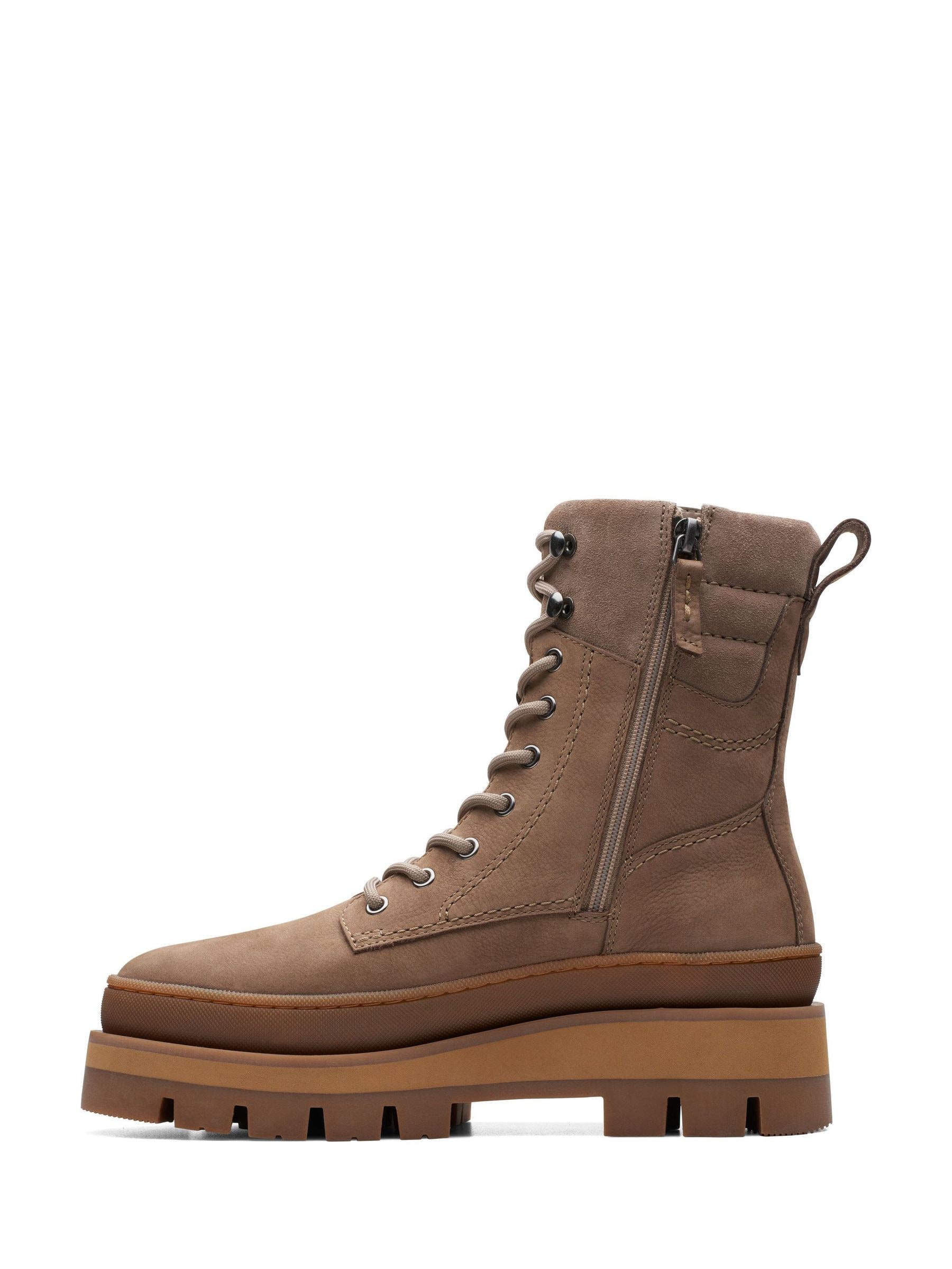 Buy Clarks Brown Pebble Nubuck Orianna2 Hike Boots from Next Luxembourg
