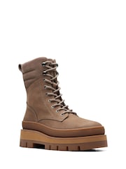 Clarks Brown Pebble Nubuck Orianna2 Hike Boots - Image 4 of 8
