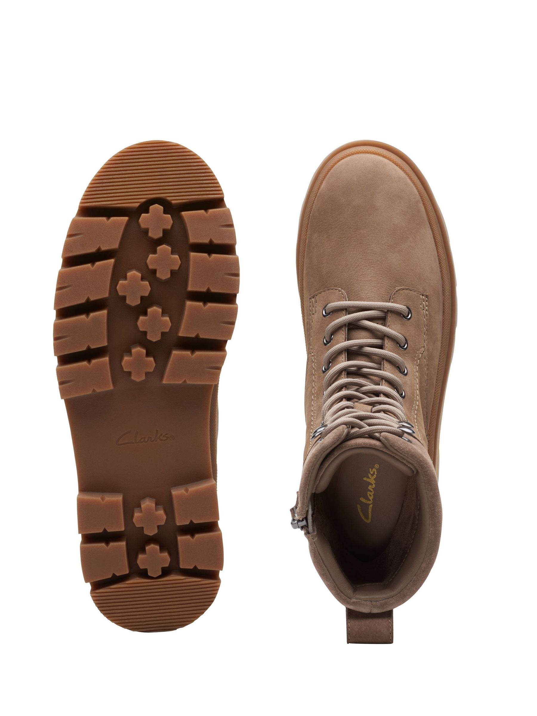Buy Clarks Brown Pebble Nubuck Orianna2 Hike Boots from Next Luxembourg