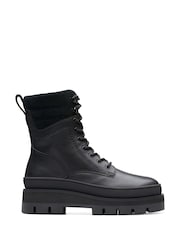 Clarks Black Pebble Nubuck Orianna2 Hike Boots - Image 1 of 7