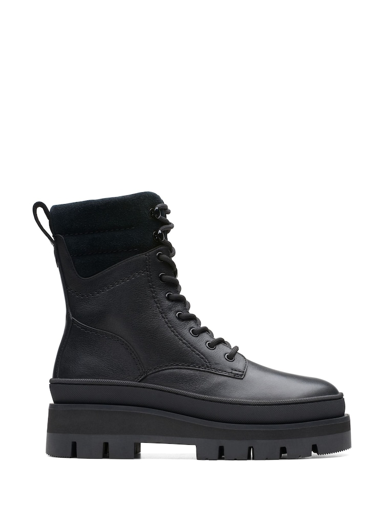Clarks Black Pebble Nubuck Orianna2 Hike Boots - Image 1 of 7