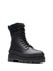 Clarks Black Pebble Nubuck Orianna2 Hike Boots - Image 3 of 7