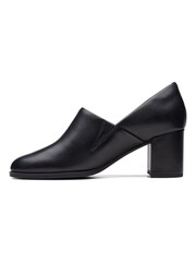 Clarks Black Standard Fit (F) Leather Freva55 Strap Shoes - Image 2 of 7