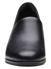 Clarks Black Standard Fit (F) Leather Freva55 Strap Shoes - Image 5 of 7