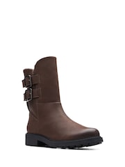 Clarks Brown Warm Lined Orinoco2 Buckle Boots - Image 3 of 7