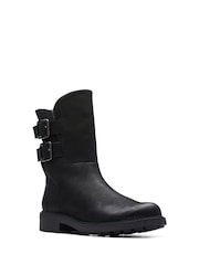 Clarks Black Warm Lined Orinoco2 Buckle Boots - Image 3 of 7