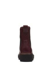 Roșu - Ghete și cizme din piele Clarks Orianna Up - Imaginea 5 din 6