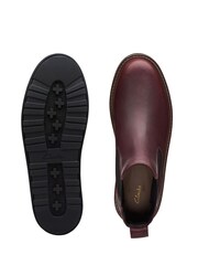 Roșu - Ghete și cizme din piele Clarks Orianna Up - Imaginea 6 din 6
