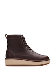 Braun - Clarks Orianna Schnürstiefel aus Leder - Bild 1 von 6