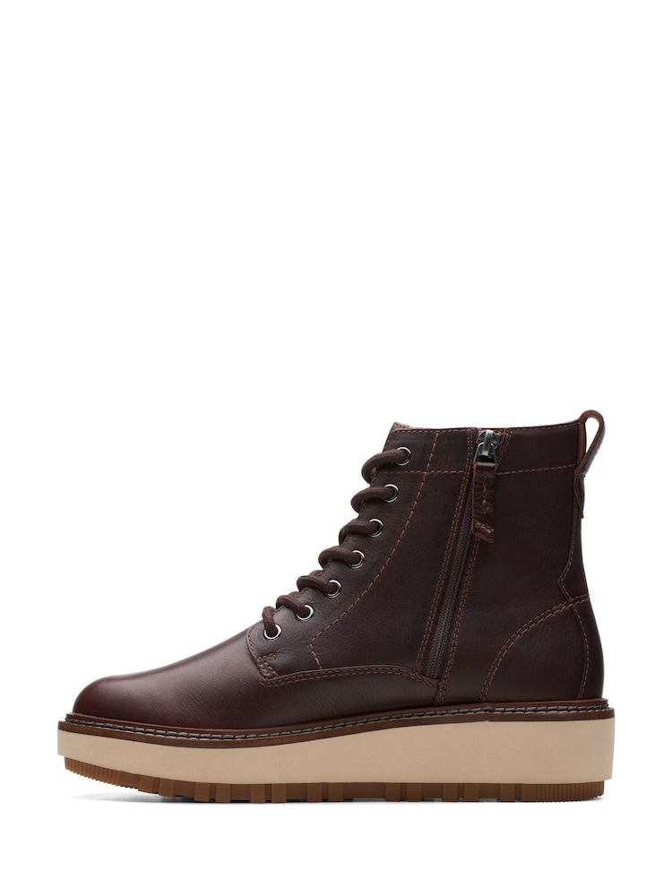 Braun - Clarks Orianna Schnürstiefel aus Leder - Bild 2 von 6