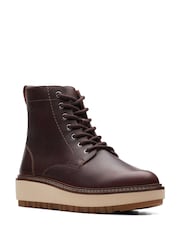 Braun - Clarks Orianna Schnürstiefel aus Leder - Bild 3 von 6