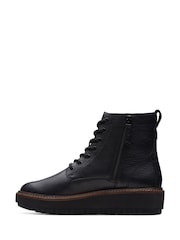 Clarks Black Leather Orianna Lace Boots - Image 2 of 7