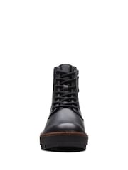 Clarks Black Leather Orianna Lace Boots - Image 5 of 7