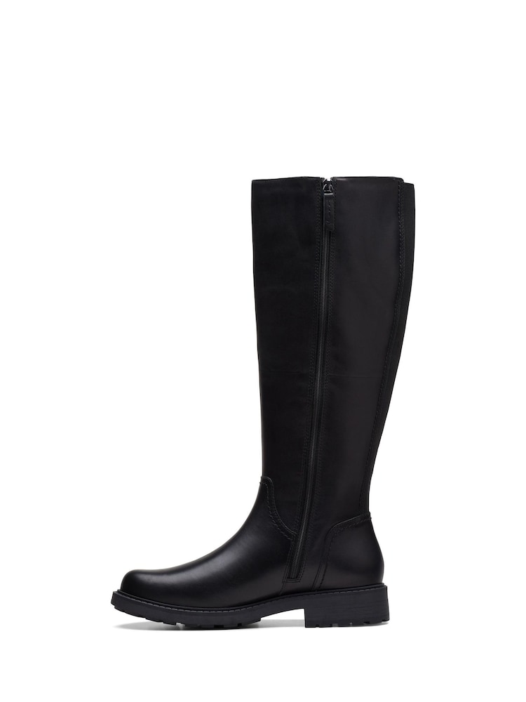 Black Leather Orinoco Boots Leather Chelsea Boots Clarks Orinoco