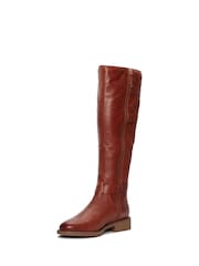 Clarks Brown Standard Fit (F) Clarks British Leather Cologne Boots - Image 4 of 7