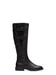Clarks Black Wide Fit British Leather Cologne Boots - Image 1 of 7