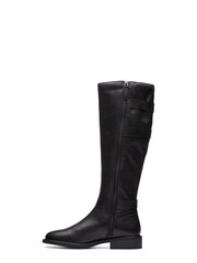 Clarks Black Wide Fit British Leather Cologne Boots - Image 2 of 7