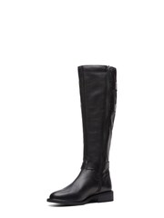 Clarks Black Wide Fit British Leather Cologne Boots - Image 4 of 7