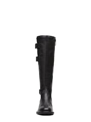Clarks Black Wide Fit British Leather Cologne Boots - Image 5 of 7