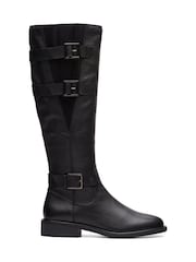 Clarks Black Leather Cologne Up Boots - Image 1 of 7