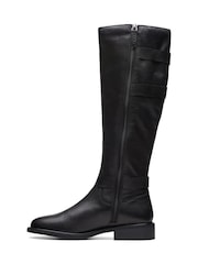Clarks Black Leather Cologne Up Boots - Image 2 of 7