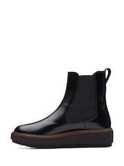 Clarks Black Leather Orianna Up Boots - Image 2 of 7
