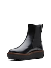 Clarks Black Leather Orianna Up Boots - Image 4 of 7