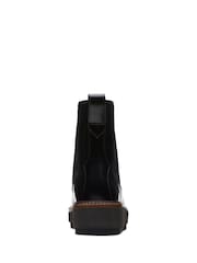 Clarks Black Leather Orianna Up Boots - Image 6 of 7