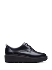 Clarks Black Leather Orianna Derby Shoes - Image 1 of 7